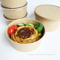 Disposable paper round salad bowls paper bowls